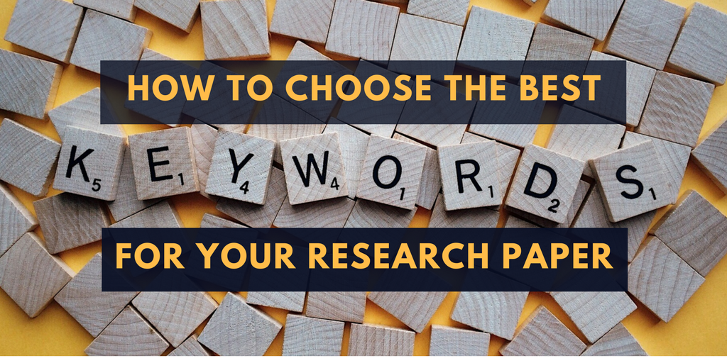 how to choose keywords for a research paper