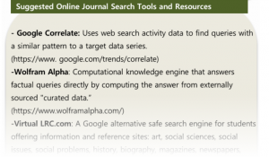 Search Tools and Resources