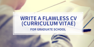 How To Write A Flawless Cv For Grad School Wordvice