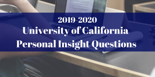 UC Personal Insight Questions 2019-2020
